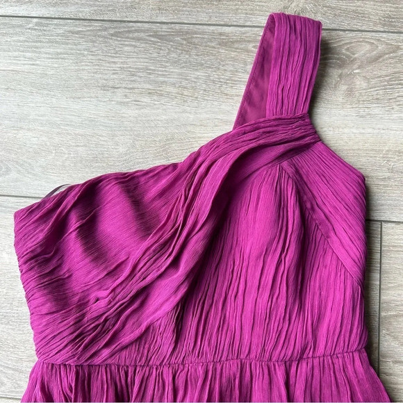 J.  Crew Kylie Pure Silk Bridesmaid Dress in Berry Red - Picture 6 of 15